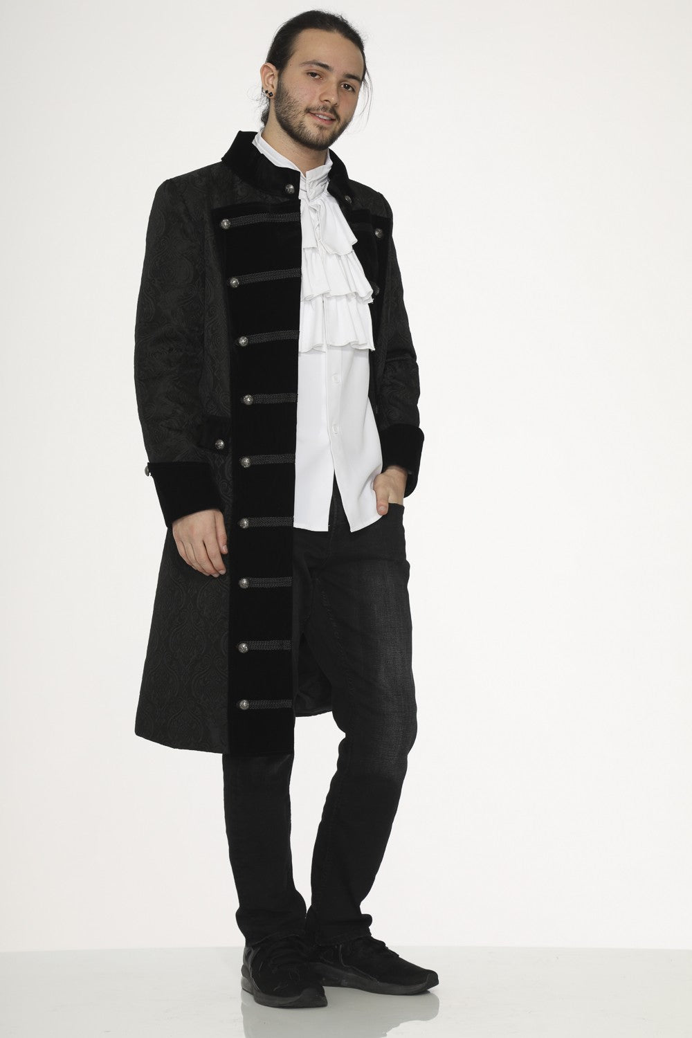Black Men's Pirate Coat