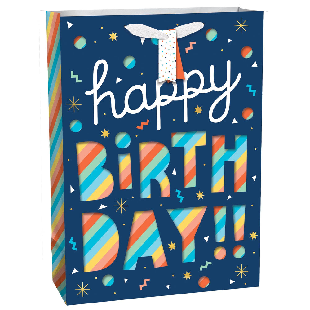 Happy Birthday Cut Out Extra Large Bag