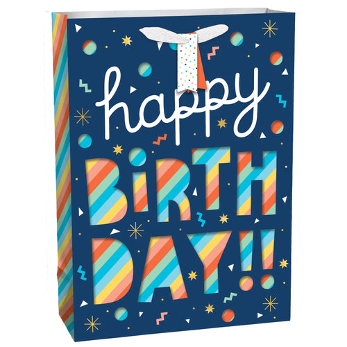 Happy Birthday Cut Out Extra Large Bag