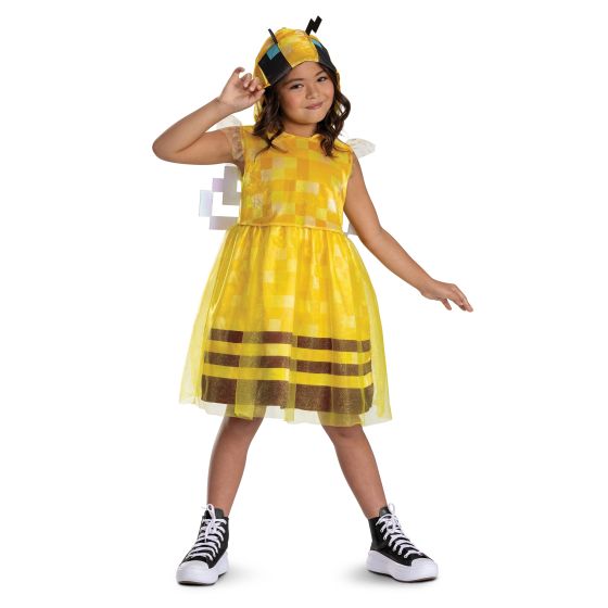 Minecraft Bee Girl Hooded Dress (Clearance)