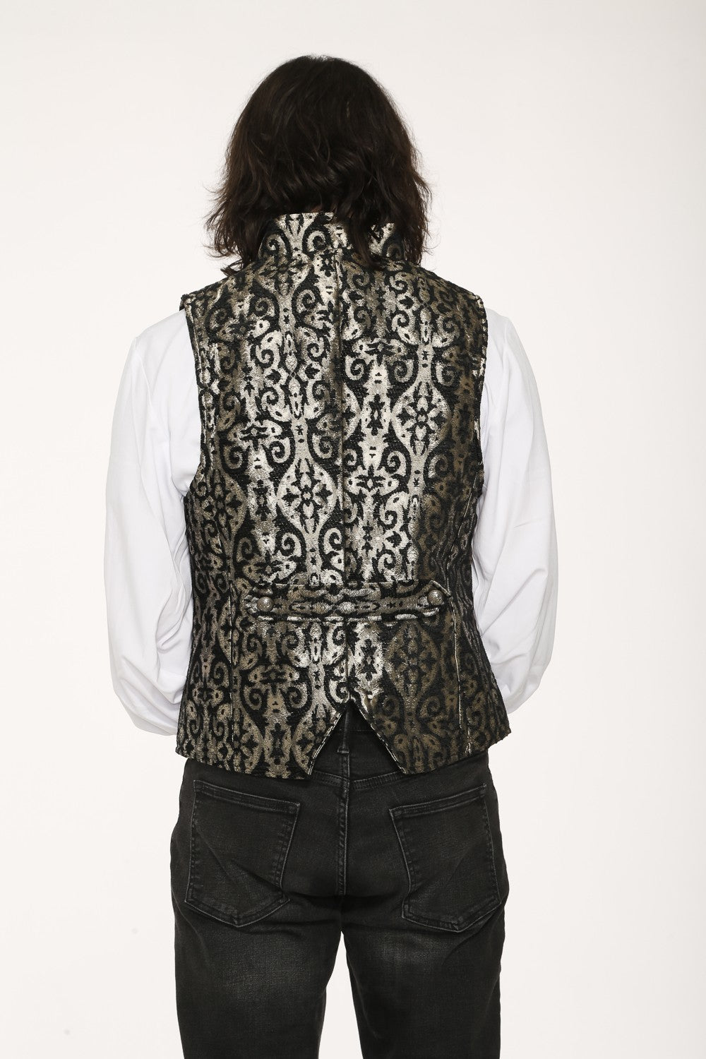 Gold & Black Men's Pirate Vest