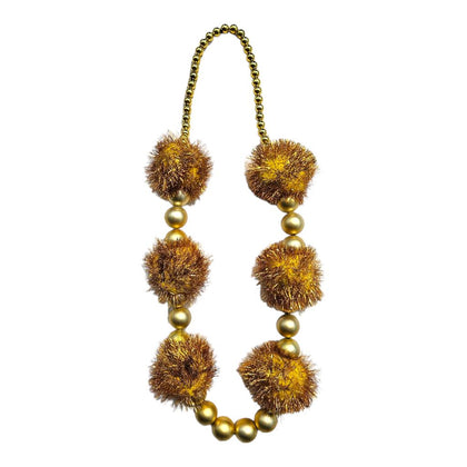 Gold Tinsel 100mm 30mm Spacers Bead 1pc