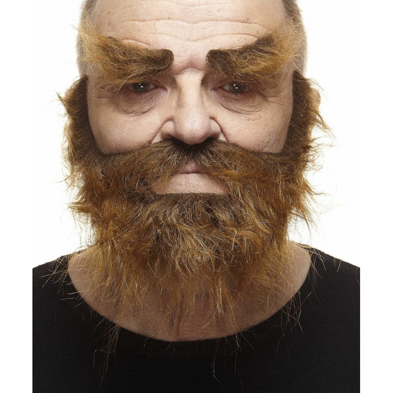 Trapper Fake Mustache Beard and Eyebrows