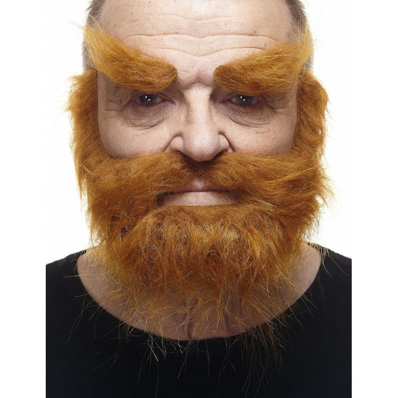 Trapper Fake Mustache Beard and Eyebrows