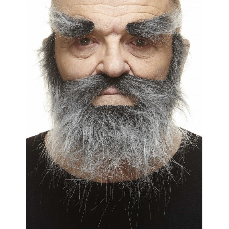 Trapper Fake Mustache Beard and Eyebrows