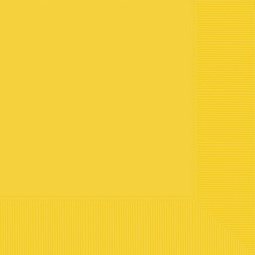 Sunshine Yellow Beverage Napkins 40ct | Solids