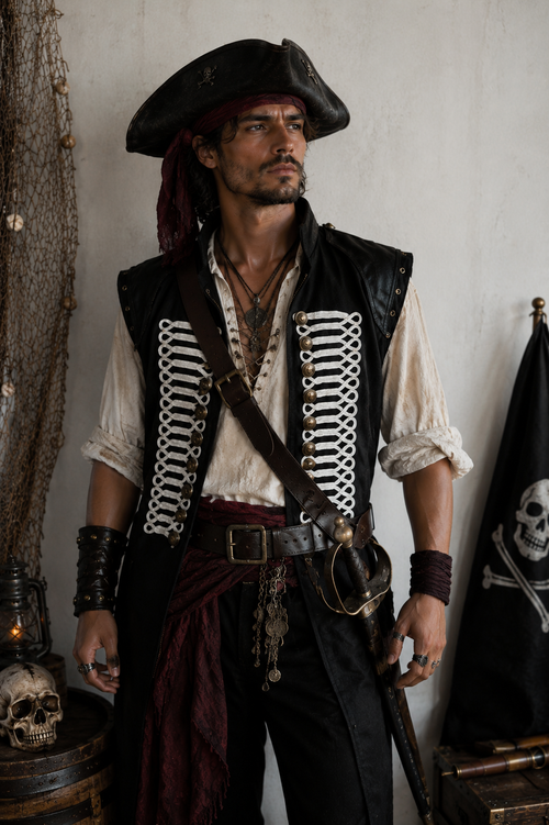 Military Uniform Vest | White