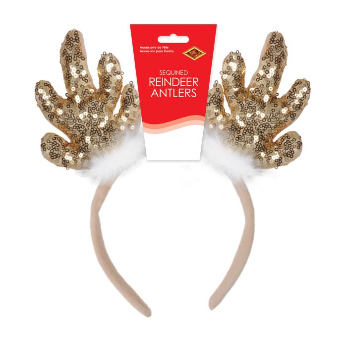 Sequined Reindeer Antlers