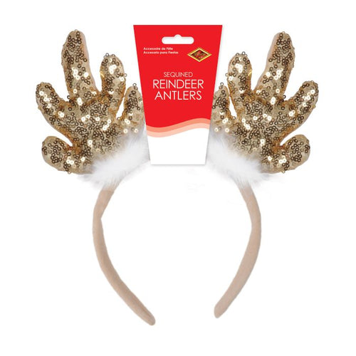 Sequined Reindeer Antlers