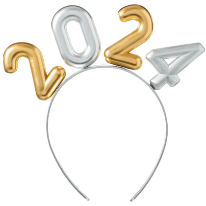2024 Balloon Numbers Electroplated Headband