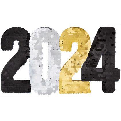 2024 Jumbo Paillette Cutout - Black, Silver, Gold