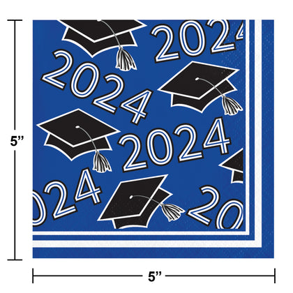 2024 Blue Grad Napkins 36ct
