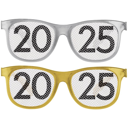 2025 Printed Glasses - Black, Silver, Gold