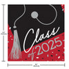 2025 Graduation Lunch Napkins 36ct | Red