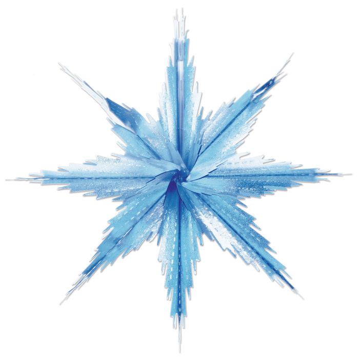 2-Tone Metallic Snowflakes 2ct