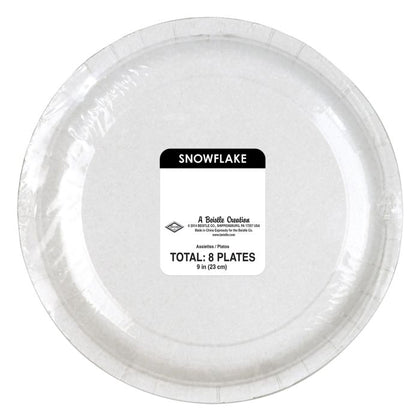 Snowflake Plates 8ct