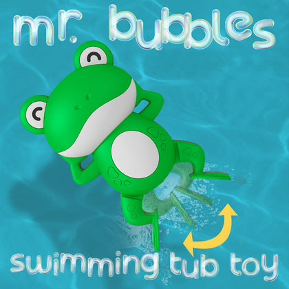 Mr. Bubbles Swim Frog Tub Toy