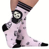 PASTEL GOTH GRIM REAPER CREW SOCKS | Foot Clothes