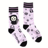 PASTEL GOTH GRIM REAPER CREW SOCKS | Foot Clothes