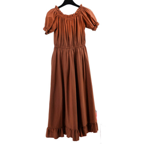 Cotton Chemise Dress | Brown