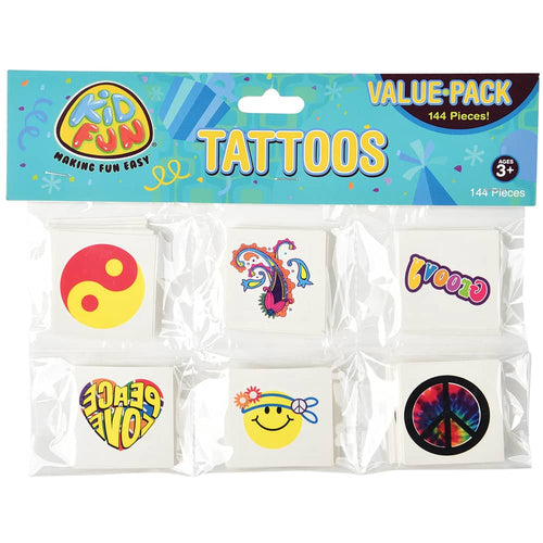 Retro Temporary Tattoos 144ct
