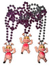 Bobble Pink Pig Bead Necklace 1ct