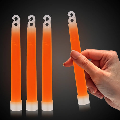 Orange 6" Premium Glow Sticks 25ct