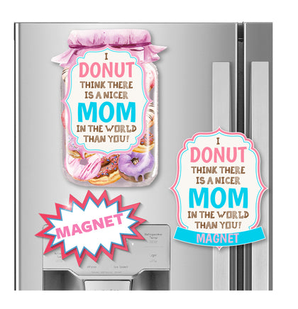 Mom Donut Jar Magnet