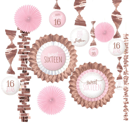 Sixteen Blush Paper And Foil Decorating Kit