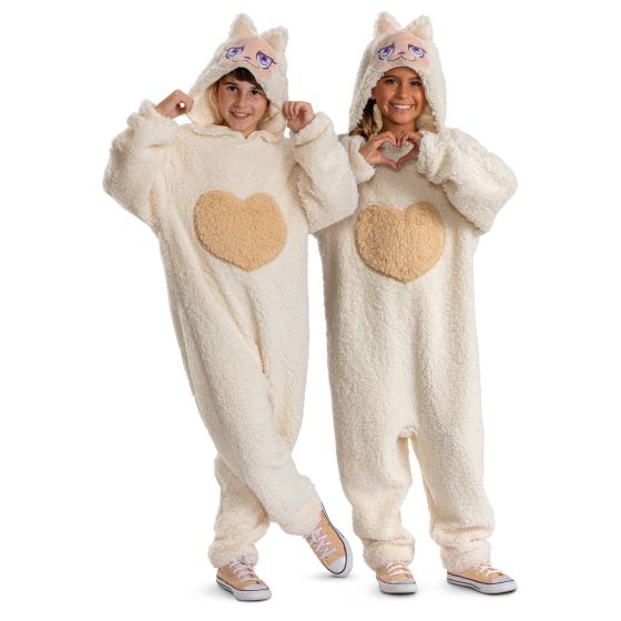 Mumu Monster Ivory Deluxe Hooded Jumpsuit Child