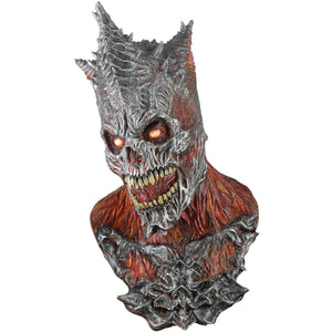 King Reaper Fire Latex Mask With Neck