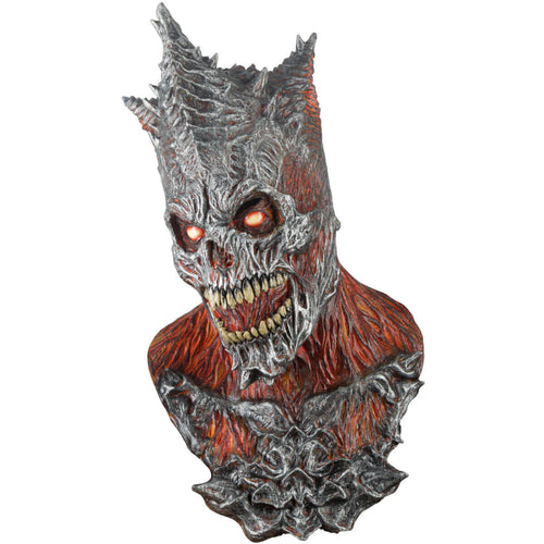 King Reaper Fire Latex Mask With Neck