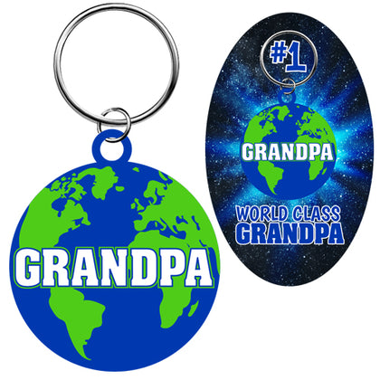 World Class Grandpa Keychain