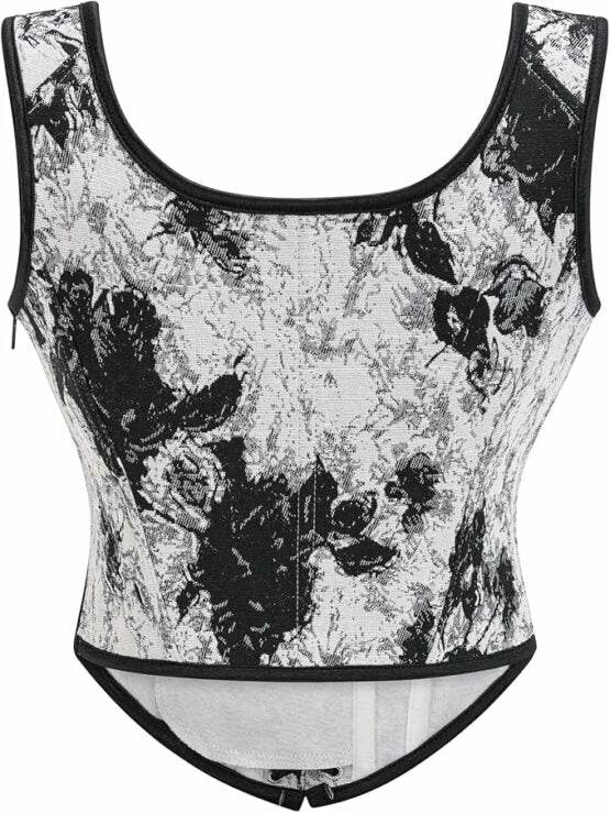 Black Tie Dye Top Corset