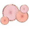Paper Fans - Rose Gold/Blush