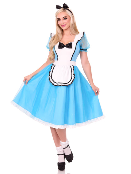 2 PC Looking Glass Alice Costume