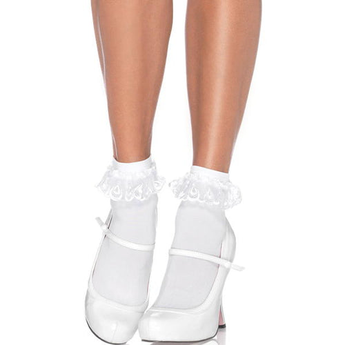 Lace Ruffle Anklet Socks