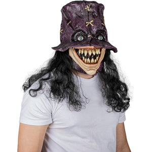 Creepy Voodoo Master Mask with Neck