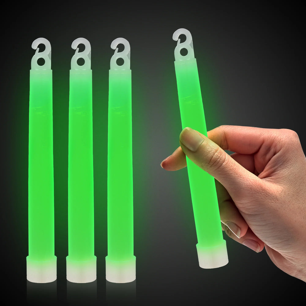 Green 6" Premium Glow Sticks 25ct