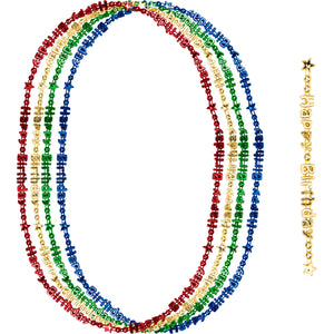 Happy Birthday Necklace 4pc