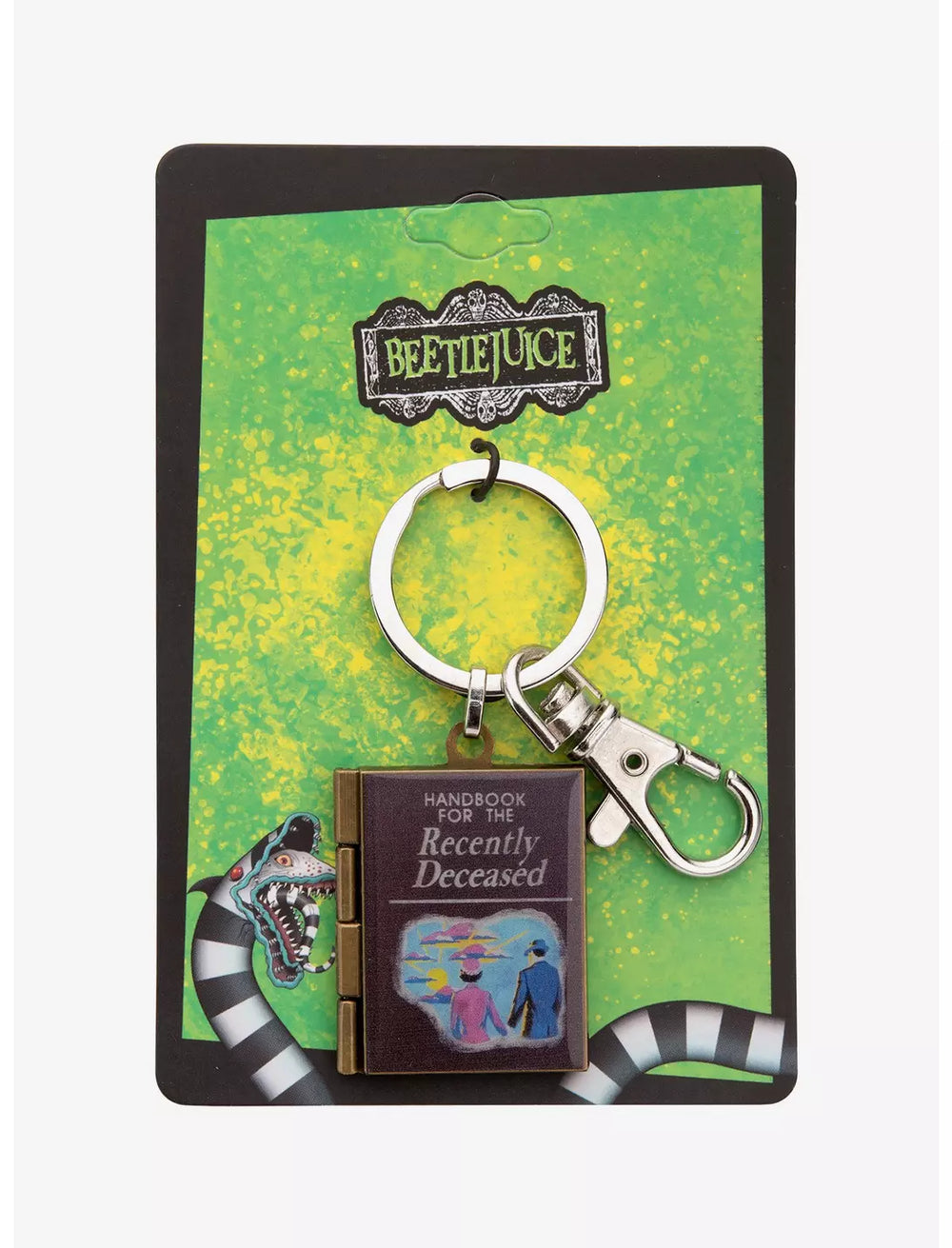 Beetlejuice Handbook For The Recently Deceased Locket Key Chain