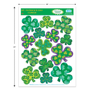 Irish-Mood Shamrock Clings
