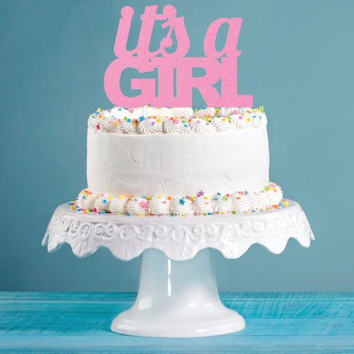It's a Girl Cake Topper