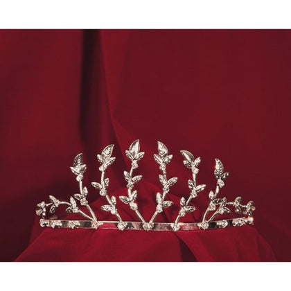 Rhinestone Tiara Silver