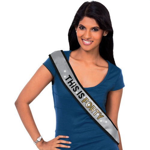 Celebration 40th Light-Up Sash