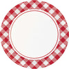 Classic Gingham 9in Paper Plate 8ct