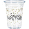 New Years 16oz. Plastic Cups 8ct