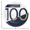 Navy & Gold Milestone 7in Paper Plate 8ct | 100th