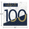 Navy & Gold 100 Luncheon Napkins 16ct | Milestone Birthday