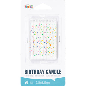 Confetti Print Candles 20ct  | Candles